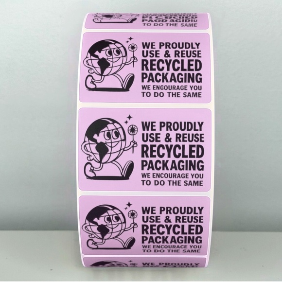 Recycled Packaging Stickers – Eco Friendly Labels for Shipping and Orders - Picture 10 of 11